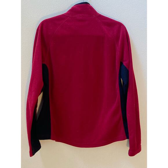 The North Face Red & Black Fleece Jacket Vintage 00's Outdoor Wear Size L - Picture 2 of 5